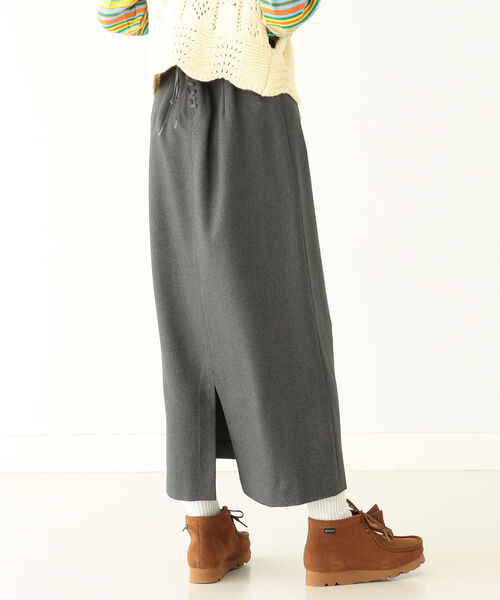 BEAMS BOY（ビームスボーイ）の「BEAMS BOY / ポリエステル マリン スカート（スカート・レディース・ブラック/グレー・1/2）」の6枚目の写真