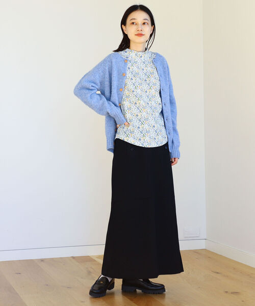 BEAMS BOY（ビームスボーイ）の「BEAMS BOY / ポリエステル マリン スカート（スカート・レディース・ブラック/グレー・1/2）」の7枚目の写真