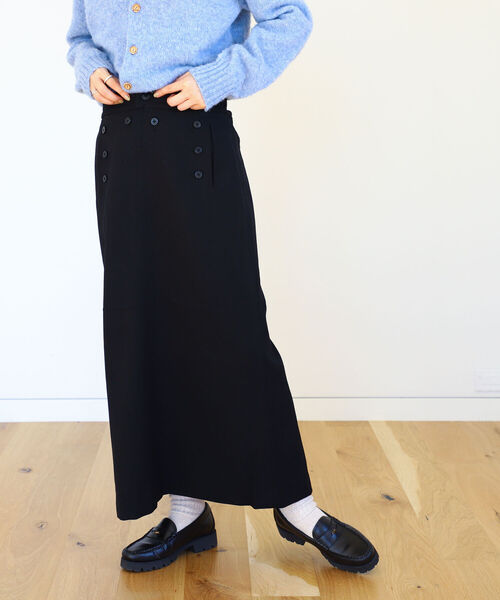 BEAMS BOY（ビームスボーイ）の「BEAMS BOY / ポリエステル マリン スカート（スカート・レディース・ブラック/グレー・1/2）」の8枚目の写真