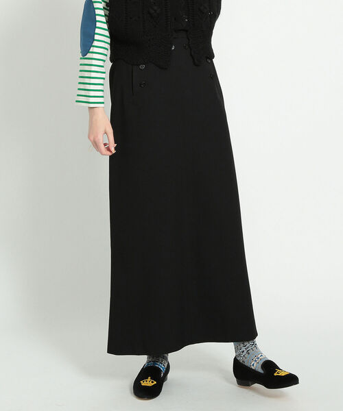 BEAMS BOY（ビームスボーイ）の「BEAMS BOY / ポリエステル マリン スカート（スカート・レディース・ブラック/グレー・1/2）」の17枚目の写真