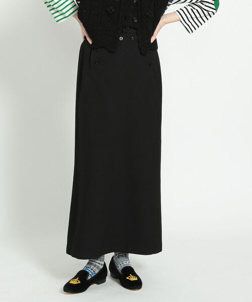 BEAMS BOY（ビームスボーイ）の「BEAMS BOY / ポリエステル マリン スカート（スカート・レディース・ブラック/グレー・1/2）」の20枚目の写真