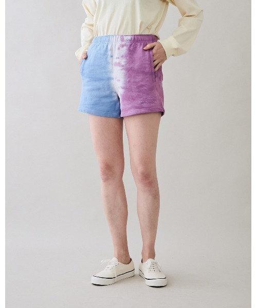 Saturdays NYC(サタデーズ ニューヨークシティ )の「Delancy Watercolor Sweatshort(その他パンツ・レディース・ミント/ネイビー・S/M/L/XL/X-SMALL)」の1枚目の写真