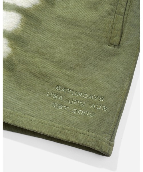 Saturdays NYC(サタデーズ ニューヨークシティ )の「Delancy Watercolor Sweatshort(その他パンツ・レディース・ミント/ネイビー・S/M/L/XL/X-SMALL)」の4枚目の写真