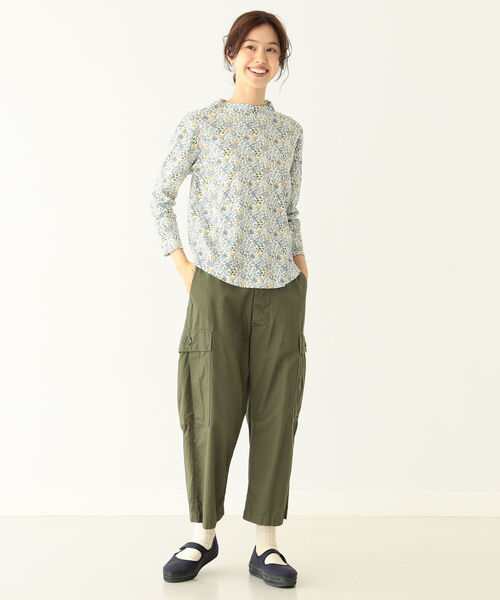 【日本製】BEAMS BOY リバティ ボートネック 7分袖 カットソー BEAMS BOY（ビームスボーイ）の「BEAMS BOY / リバティ ボートネック 7