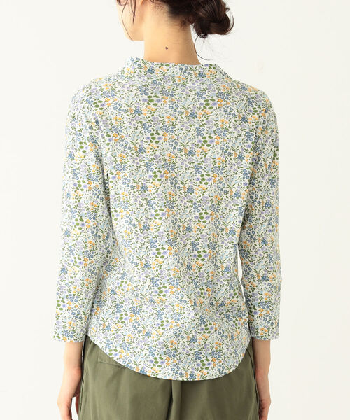 BEAMS BOY(ビームスボーイ)の「BEAMS BOY / リバティ モックネック 7分袖(Tシャツ/カットソー・レディース・レッド/ラベンダー・1/2)」の13枚目の写真