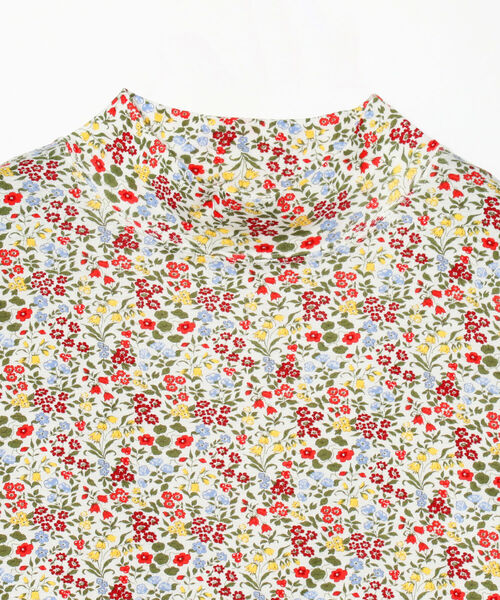 BEAMS BOY(ビームスボーイ)の「BEAMS BOY / リバティ モックネック 7分袖(Tシャツ/カットソー・レディース・レッド/ラベンダー・1/2)」の15枚目の写真