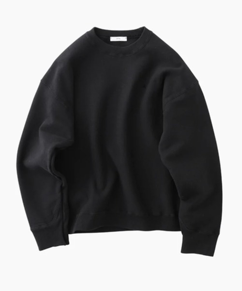 ATON（エイトン）の「ATON (エイトン)22FW | GARMENT DYE URAKE | OVERSIZED SWEAT SHIRT（スウェット・メンズ・ホワイト/ブラック・2/4/6）」の2枚目の写真