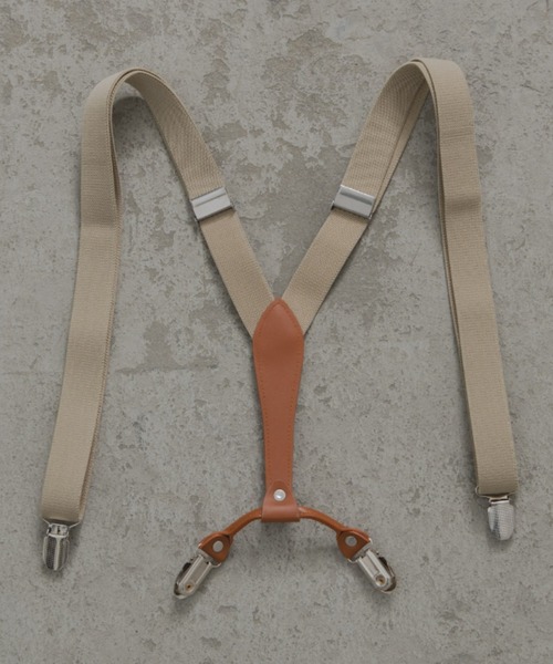 MERLOT(メルロー)の「クラシックサスペンダー(サスペンダー・レディース・ベージュ/ネイビー/ピンク・FREE)」の2枚目の写真