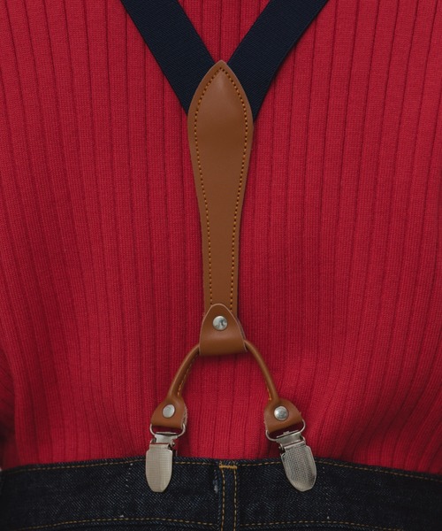 MERLOT(メルロー)の「クラシックサスペンダー(サスペンダー・レディース・ベージュ/ネイビー/ピンク・FREE)」の5枚目の写真