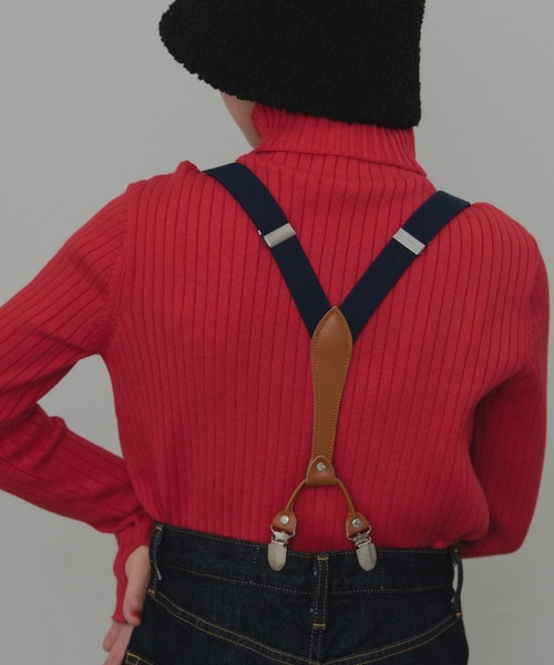 MERLOT(メルロー)の「クラシックサスペンダー(サスペンダー・レディース・ベージュ/ネイビー/ピンク・FREE)」の9枚目の写真