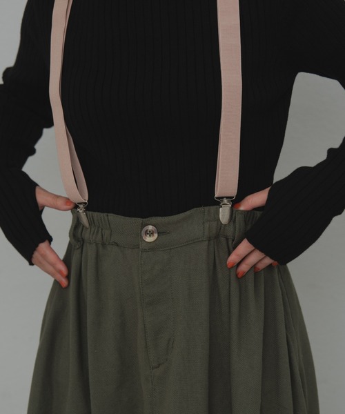 MERLOT(メルロー)の「クラシックサスペンダー(サスペンダー・レディース・ベージュ/ネイビー/ピンク・FREE)」の21枚目の写真