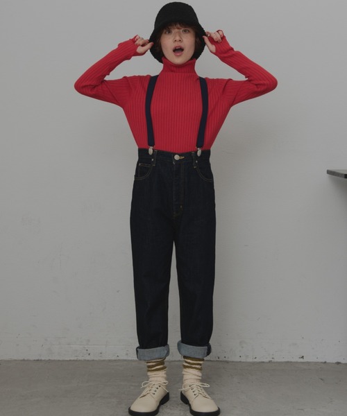 MERLOT(メルロー)の「クラシックサスペンダー(サスペンダー・レディース・ベージュ/ネイビー/ピンク・FREE)」の11枚目の写真