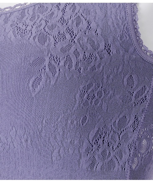 PEACH JOHN（ピーチジョン）の「【ぐーんと伸びてバストをホールド。パッド付き寝る時用ブラ】コンフォートナイトブラ（ナイトブラ・レディース・パープル/ネイビー・1/2）」の3枚目の写真