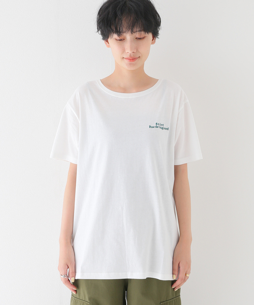 B.C STOCK(ベーセーストック)の「ムネ刺繍TEE(Tシャツ/カットソー・レディース・ホワイト/チャコールグレー/ブラウン・FREE)」の20枚目の写真