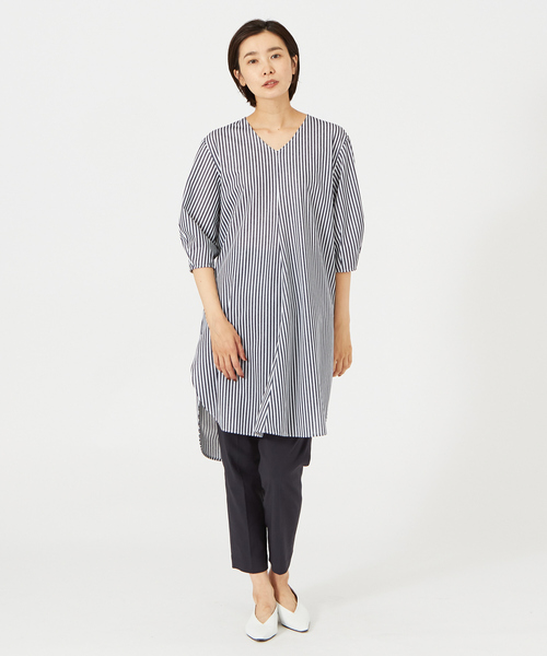 qualite（カリテ）の「ロングチュニックカットソー（Tシャツ/カットソー・レディース・ホワイト/ライトブルー/その他1/その他2・フリー）」の7枚目の写真