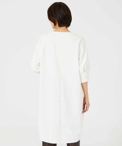 qualite（カリテ）の「ロングチュニックカットソー（Tシャツ/カットソー・レディース・ホワイト/ライトブルー/その他1/その他2・フリー）」の8枚目の写真