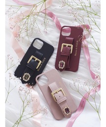 Maison de FLEUR - ♡メゾンドフルール♡ビジューバックルベルトiPhoneX/iPhoneXSケース Maison de FLEUR - メゾンドフルール ビジューバックルベルト