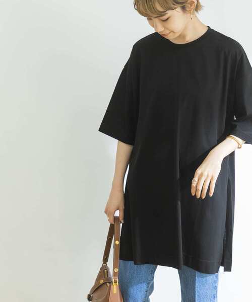 URBAN RESEARCH - アーバンリサーチ　バスク天竺　チュニックカットソー　ホワイト　Tシャツ　新品 URBAN RESEARCH（アーバンリサーチ）の「ノースリーブチュニック