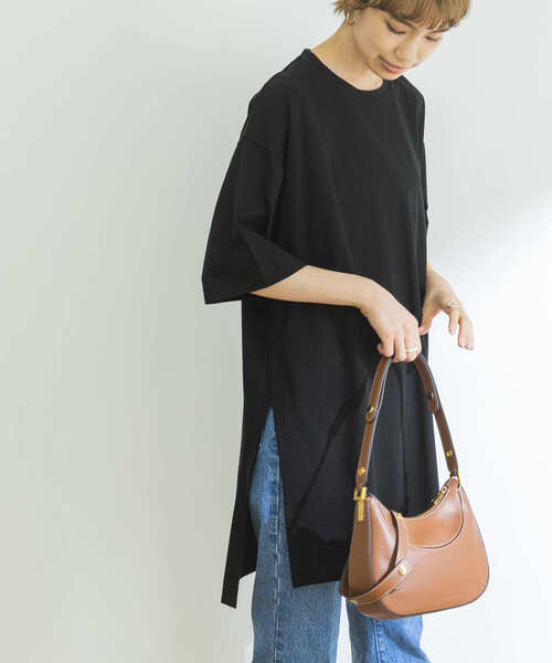 URBAN RESEARCH - アーバンリサーチ　バスク天竺　チュニックカットソー　ホワイト　Tシャツ　新品 URBAN RESEARCH（アーバンリサーチ）の「ノースリーブチュニック