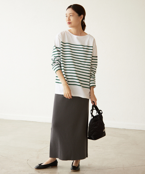 ピースダイワッフルイージースカート【ウエストゴム/洗濯機可能】