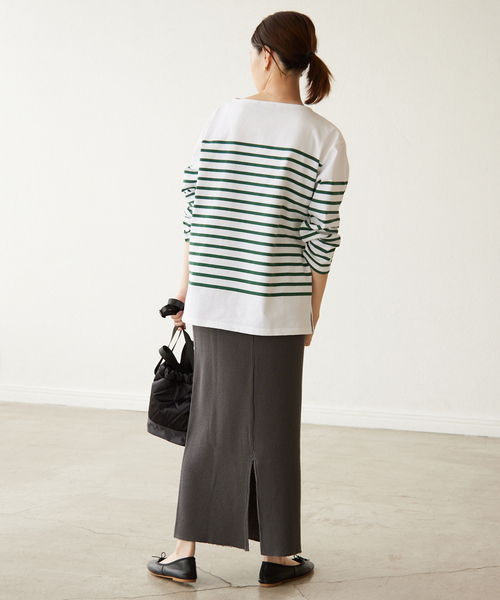 ピースダイワッフルイージースカート【ウエストゴム/洗濯機可能】