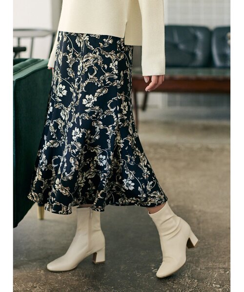 OPAQUE.CLIP(オペークドットクリップ)の「◆スクエアトゥストレッチブーツ(ブーツ・レディース・ブラック/ベージュ/オフホワイト・01/02/03)」の16枚目の写真