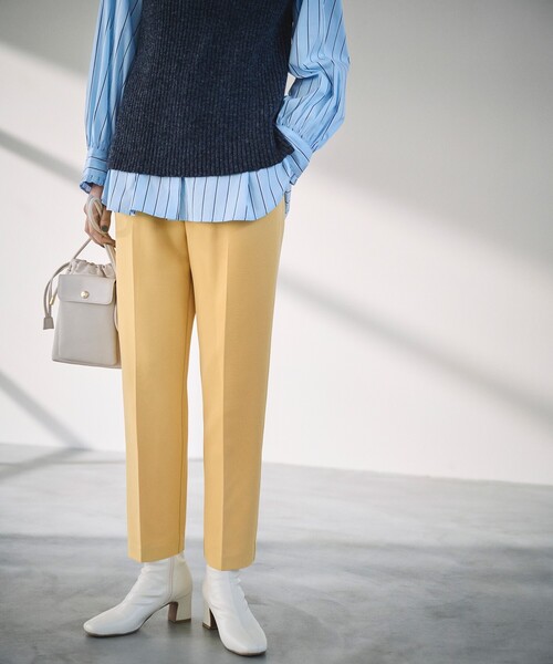 OPAQUE.CLIP(オペークドットクリップ)の「◆スクエアトゥストレッチブーツ(ブーツ・レディース・ブラック/ベージュ/オフホワイト・01/02/03)」の6枚目の写真