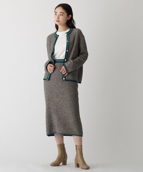 OPAQUE.CLIP(オペークドットクリップ)の「◆スクエアトゥストレッチブーツ(ブーツ・レディース・ブラック/ベージュ/オフホワイト・01/02/03)」の11枚目の写真