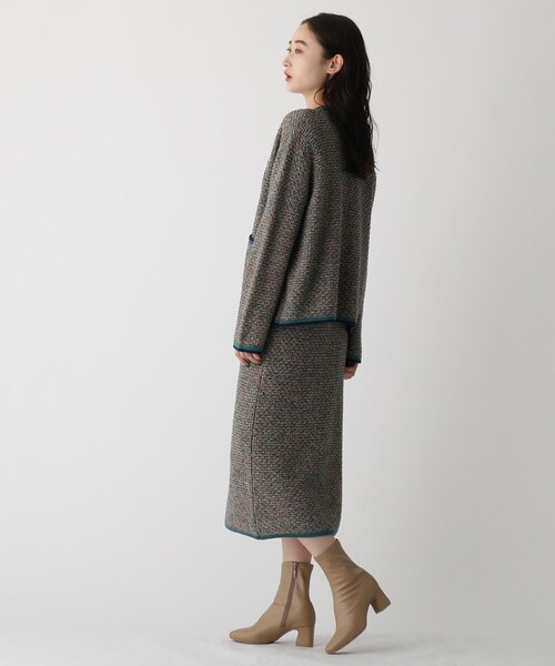 OPAQUE.CLIP(オペークドットクリップ)の「◆スクエアトゥストレッチブーツ(ブーツ・レディース・ブラック/ベージュ/オフホワイト・01/02/03)」の5枚目の写真