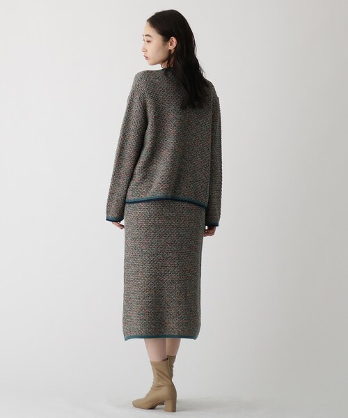 OPAQUE.CLIP(オペークドットクリップ)の「◆スクエアトゥストレッチブーツ(ブーツ・レディース・ブラック/ベージュ/オフホワイト・01/02/03)」の9枚目の写真