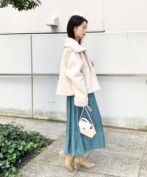 OPAQUE.CLIP(オペークドットクリップ)の「◆スクエアトゥストレッチブーツ(ブーツ・レディース・ブラック/ベージュ/オフホワイト・01/02/03)」の18枚目の写真