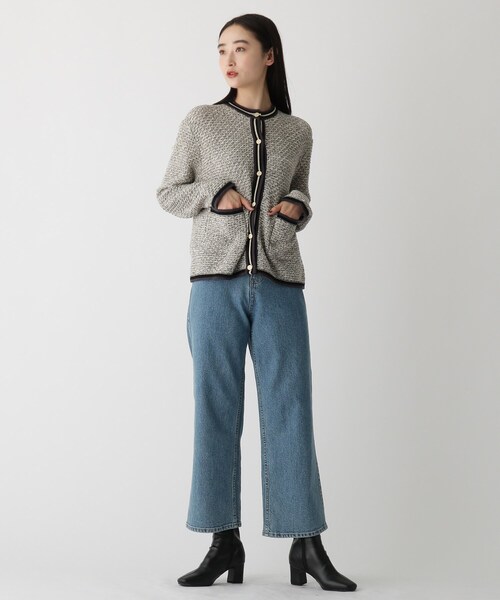 OPAQUE.CLIP(オペークドットクリップ)の「◆スクエアトゥストレッチブーツ(ブーツ・レディース・ブラック/ベージュ/オフホワイト・01/02/03)」の21枚目の写真