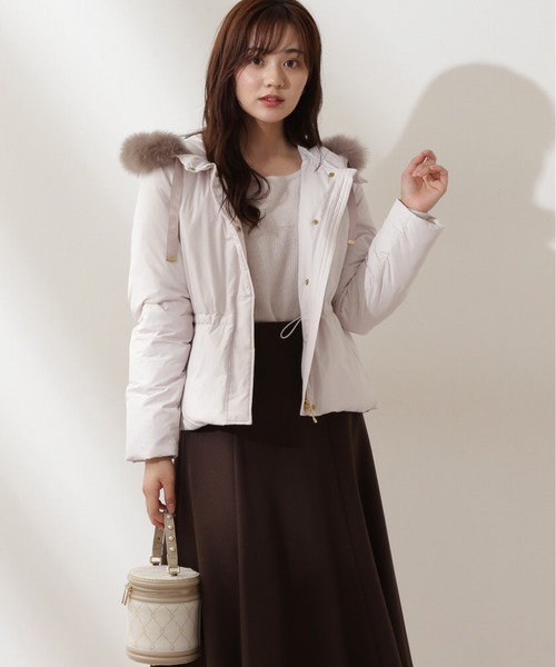 PROPORTION BODY DRESSING（プロポーションボディドレッシング）の「ウエストマークショートダウン / 1212255006（ダウンジャケット/コート・レディース・オフホワイト/ブラック/グレー系その他・MEDIUM/SMALL/X-SMALL）」の6枚目の写真