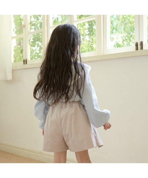 Lycee mine（リセマイン）の「レース衿2WAYブラウス（シャツ/ブラウス・キッズ・ブラック/オフホワイト/ブルーグレー/ラベンダー・110cm/100cm/120cm/130cm/140cm/150cm）」の17枚目の写真