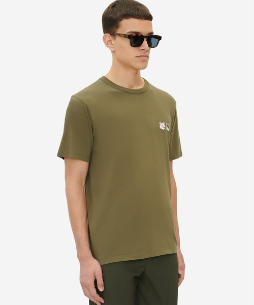 Maison Kitsune（メゾンキツネ）の「DOUBLE MONOCHROME FOX HEAD PATCH CLASSIC TEE-SHIRT（Tシャツ/カットソー・メンズ・ブラック/カーキ系/ブルー系その他・S/M/L/XL/XS）」の12枚目の写真