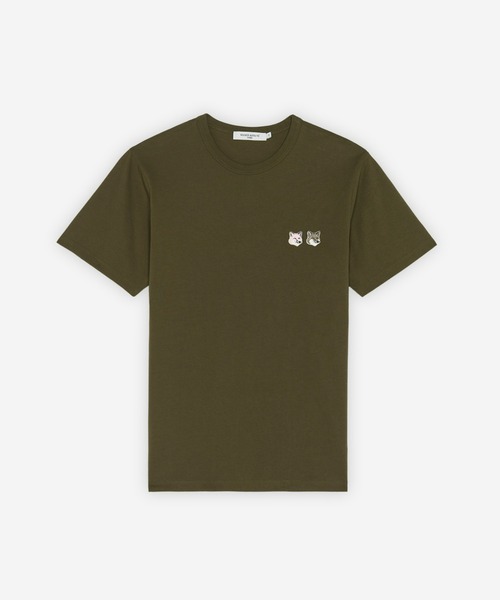 Maison Kitsune（メゾンキツネ）の「DOUBLE MONOCHROME FOX HEAD PATCH CLASSIC TEE-SHIRT（Tシャツ/カットソー・メンズ・ブラック/カーキ系/ブルー系その他・S/M/L/XL/XS）」の9枚目の写真