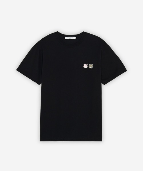 Maison Kitsune（メゾンキツネ）の「DOUBLE MONOCHROME FOX HEAD PATCH CLASSIC TEE-SHIRT（Tシャツ/カットソー・メンズ・ブラック/カーキ系/ブルー系その他・S/M/L/XL/XS）」の4枚目の写真