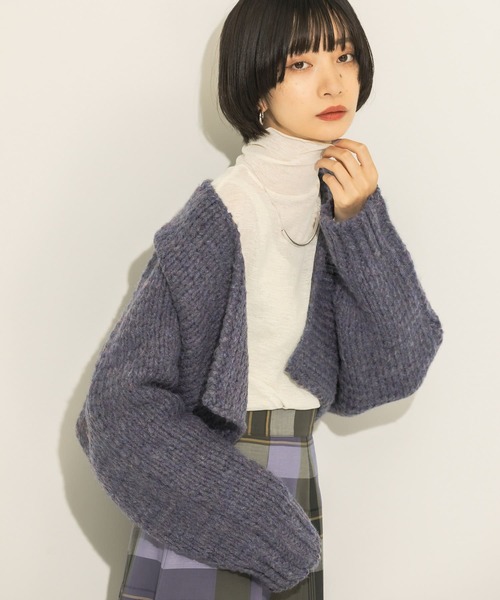 KBF（ケイビーエフ）の「ハイネックコンパクトカットソー（Tシャツ/カットソー・レディース・アイボリー/オレンジ/ラベンダー・ONE）」の2枚目の写真