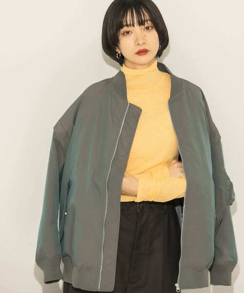 KBF（ケイビーエフ）の「ハイネックコンパクトカットソー（Tシャツ/カットソー・レディース・アイボリー/オレンジ/ラベンダー・ONE）」の19枚目の写真