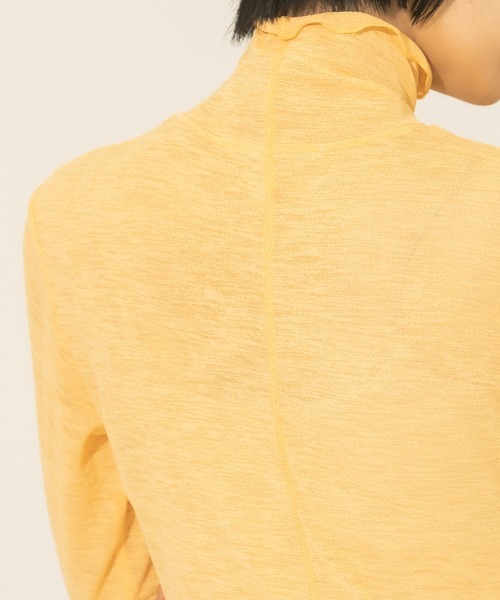 KBF（ケイビーエフ）の「ハイネックコンパクトカットソー（Tシャツ/カットソー・レディース・アイボリー/オレンジ/ラベンダー・ONE）」の21枚目の写真