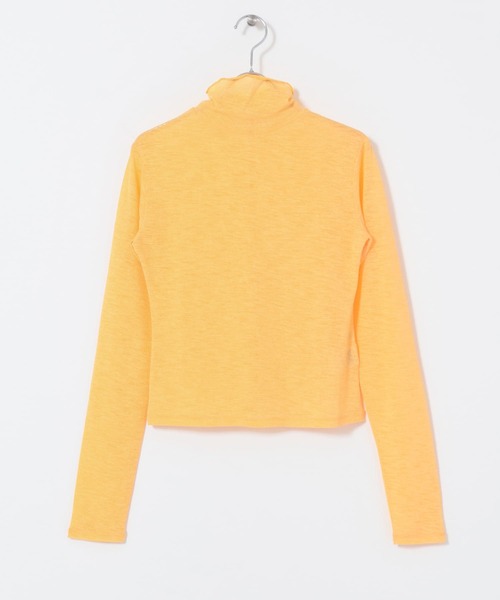 KBF（ケイビーエフ）の「ハイネックコンパクトカットソー（Tシャツ/カットソー・レディース・アイボリー/オレンジ/ラベンダー・ONE）」の7枚目の写真