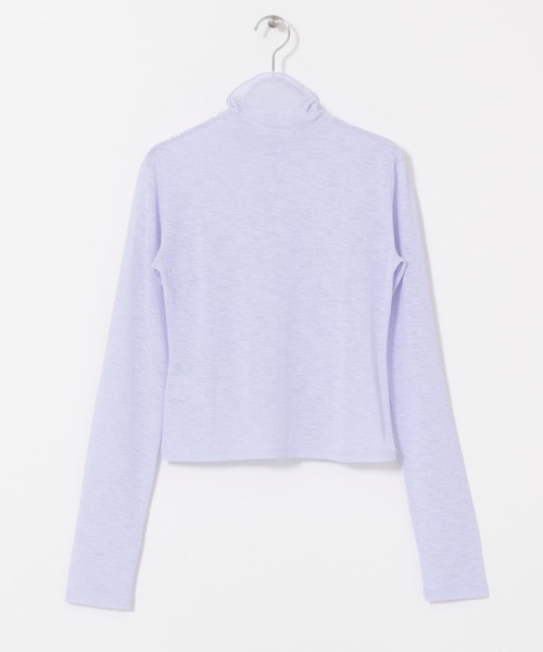 KBF（ケイビーエフ）の「ハイネックコンパクトカットソー（Tシャツ/カットソー・レディース・アイボリー/オレンジ/ラベンダー・ONE）」の18枚目の写真