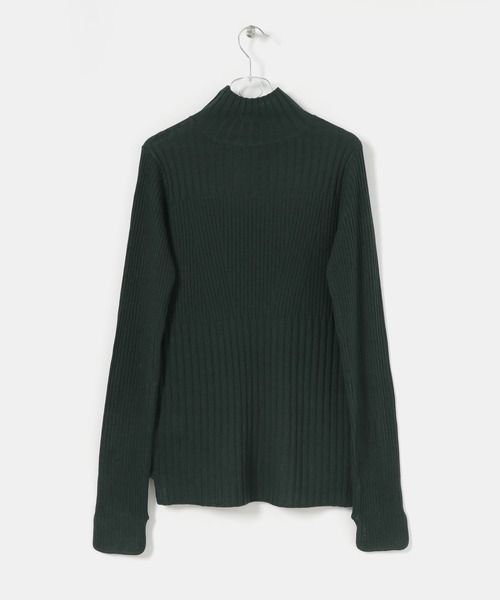 LAATO（ラート）の「RIB FLOW KNIT（ニット/セーター・レディース・オフホワイト/グリーン・FREE）」の5枚目の写真