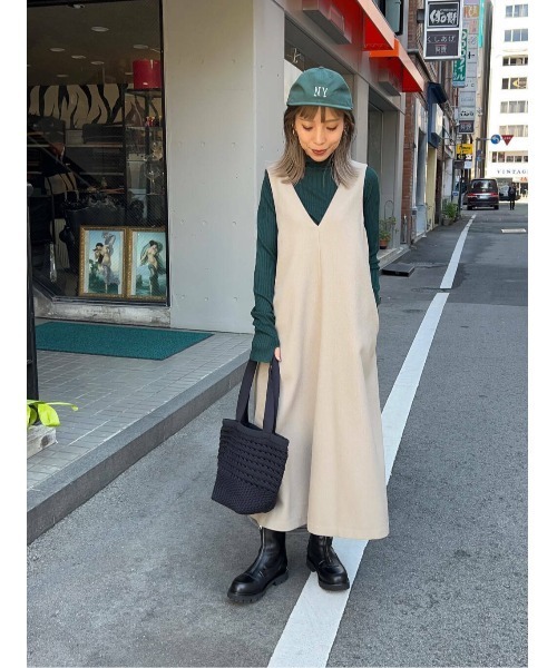 LAATO（ラート）の「RIB FLOW KNIT（ニット/セーター・レディース・オフホワイト/グリーン・FREE）」の11枚目の写真