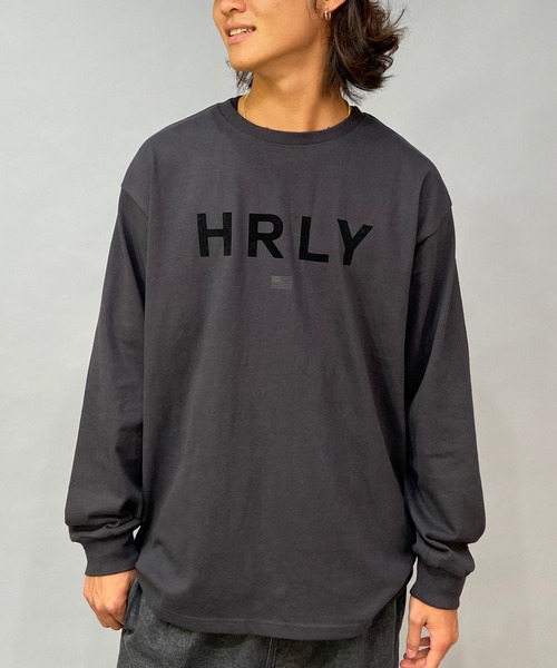 Hurley （ハーレー）の「【ムラサキスポーツ別注】Hurley/ハーレー オーバーサイズ ブランドロゴ ロングスリーブTEE/ロンT MLS2200001（Tシャツ/カットソー・メンズ・ブラック/グレー/ホワイト/グリーン・L/S/M）」の3枚目の写真
