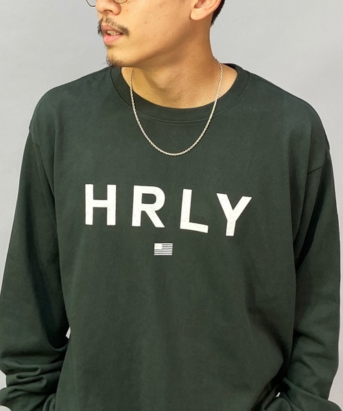 Hurley （ハーレー）の「【ムラサキスポーツ別注】Hurley/ハーレー オーバーサイズ ブランドロゴ ロングスリーブTEE/ロンT MLS2200001（Tシャツ/カットソー・メンズ・ブラック/グレー/ホワイト/グリーン・L/S/M）」の4枚目の写真