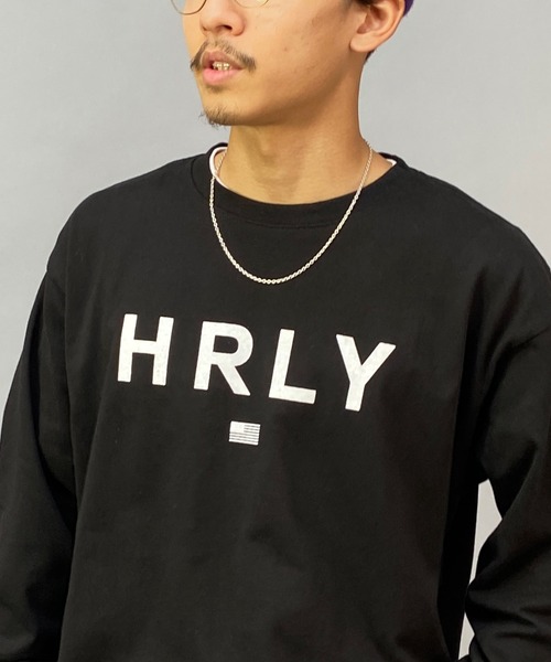 Hurley （ハーレー）の「【ムラサキスポーツ別注】Hurley/ハーレー オーバーサイズ ブランドロゴ ロングスリーブTEE/ロンT MLS2200001（Tシャツ/カットソー・メンズ・ブラック/グレー/ホワイト/グリーン・L/S/M）」の2枚目の写真