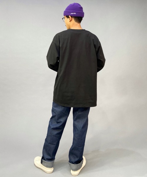 Hurley （ハーレー）の「【ムラサキスポーツ別注】Hurley/ハーレー オーバーサイズ ブランドロゴ ロングスリーブTEE/ロンT MLS2200001（Tシャツ/カットソー・メンズ・ブラック/グレー/ホワイト/グリーン・L/S/M）」の8枚目の写真