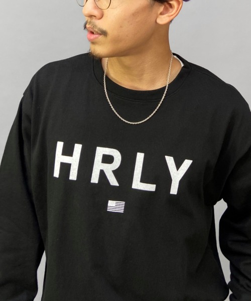 Hurley （ハーレー）の「【ムラサキスポーツ別注】Hurley/ハーレー オーバーサイズ ブランドロゴ ロングスリーブTEE/ロンT MLS2200001（Tシャツ/カットソー・メンズ・ブラック/グレー/ホワイト/グリーン・L/S/M）」の11枚目の写真