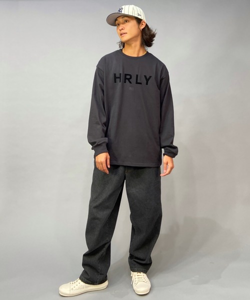 Hurley （ハーレー）の「【ムラサキスポーツ別注】Hurley/ハーレー オーバーサイズ ブランドロゴ ロングスリーブTEE/ロンT MLS2200001（Tシャツ/カットソー・メンズ・ブラック/グレー/ホワイト/グリーン・L/S/M）」の13枚目の写真